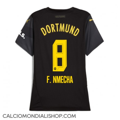 Maglie da calcio Borussia Dortmund Felix Nmecha #8 Seconda Maglia Femminile 2024-25 Manica Corta